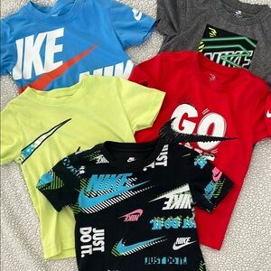 Five Nike Shirts | Sizes 4T and 4(XS)